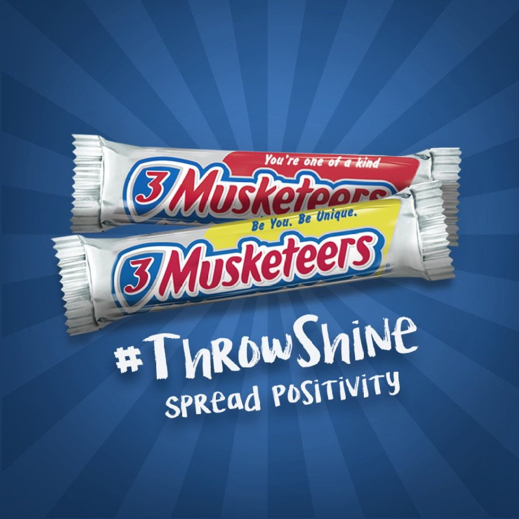 3 MUSKETEERS Chocolate Singles Size Candy Bars 1.92-Ounce Bar 36-Count Box