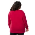 thumbnail image 3 of Terra & Sky Women's Plus Size Fleece Sweatshirt, Available in 1,2, and 3- Packs, Size 0X-4X, 3 of 12