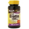 6 Pack - Mason Natural Super Biotin 5000 mcg, Softgels, 60 ea
