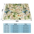 thumbnail image 4 of XMXT Throw Blanket, European Style Pistil Printing Machine Washable Blankets for Sofa, 60 x 50 inches Multicolor, 4 of 9
