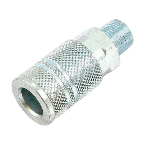 Forney Industries 1892777 Steel I&M Compatible Coupler, 0.38 in. x 0.38 in. Female Male NPT