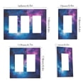thumbnail image 2 of Yayeee Rocker Switch Wall Plate 2-Gang 4.7"x4.6" Home Decorative Outlet Cover, Galaxy Pattern, 2 of 6