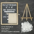 thumbnail image 3 of AGCAN Felt Letter Board with Stand, 12 x 16 Inches Wood Frame Message Board, Changeable Letter Boards with 435 Letters, Numbers and Symbols, 3 of 9