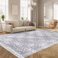 thumbnail image 6 of LOKHOM Boho Area Rug 6'x9' for Living Room, Machine Washable Rugs Non Slip Vintage Indoor Floor Carpet for Bedroom Dinning Room Office, Gray/Tan, 6 of 9