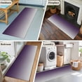 thumbnail image 5 of Purple Gray Washable Area Rug 2x6 Gradient Low-Profile Area Rugs with Non Slip Backing Indoor Floor Carpet for Entrance Living Room Bedroom Home Office, 5 of 9