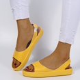 thumbnail image 5 of Sandalias cómodas para mujer, zapatos Retro de tacón bajo con punta abierta, moda de verano, 2021, 5 of 5
