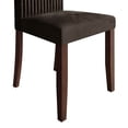 thumbnail image 5 of Castle Place Corduroy Glam Velvet Upholstered Dining Chairs, Brown, Set of 2, 5 of 9