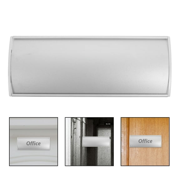 Raindrops  Multiple Door Number Plaque Address Name Plate Office Silver