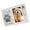 Distressed, variant on HONCLL Personalizing Pet Memorial Display Photo Frame Dog Cats Memorial Picture Frame with Small Glass Bottle Pet Sympathy Gift