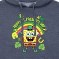 thumbnail image 3 of SpongeBob SquarePants - Happy St. Patricks Day - Men's Pullover Hooded Fleece Sweatshirt, 3 of 7