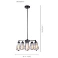 thumbnail image 2 of Xtricity - Suspension Lumineuse, Largeur 18.8 Pieds', de la Collection Broadway, Noir, 2 of 3