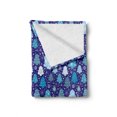 thumbnail image 2 of Winter Soft Flannel Fleece Throw Blanket, Snowflakes and Silhouettes of Christmas Pine Trees Christmas, Cozy Plush for Indoor and Outdoor Use, 70" x 90", Violet Blue Pale Blue, by Ambesonne, 2 of 6