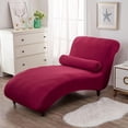 thumbnail image 4 of Armless deck Cover,Living Room Chaise Slipcover,Soft Jacquard Fabric,Machine Washable, 4 of 5