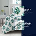 thumbnail image 6 of Chic Home Alberta 2-Piece Green Duvet Set, Twin, 6 of 10