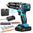 thumbnail image 5 of HOEY 21V Cordless Drill Set Electric Power Drill 34Pcs with 3/8 Inch Keyless Chuck 25+3, 5 of 11