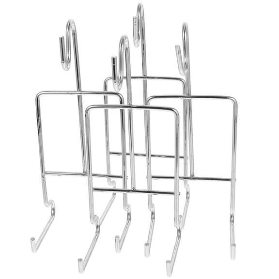 OULII Iron Coffee Cup Rack 4-Piece Set, Simple Design Storage Organizer for Kitchen and Home