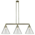 thumbnail image 5 of Innovations Lighting  Cone 3 Light 44" Stem Hung Island Light Antique Brass/Plated Smoke, 5 of 5