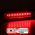 thumbnail image 3 of Magshion Rear LED 3rd Third Brake Light Tail Stop Lamp Chorme Housing Clear Lens For 1995-2015 Toyota Tacoma, 2016-2023 Toyota Tacoma Extended (Access) Cab, 3 of 8