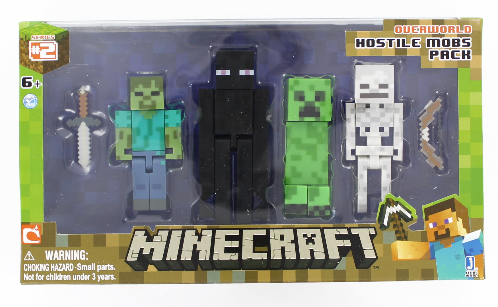 Minecraft Action Figure 4-Pack Hostile Mobs - Walmart.com