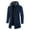 Navy, variant on XFLWAM Men's Wool Blend Jacket Slim Fit Mid Lenght Sherpa Lined Thicked Hooded Coats Casual Plush Fleece Winter Warm Overcoats Gray M