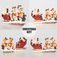 thumbnail image 4 of Adornos Navideños YONGSHENG Artesanales de Resina Elk Santa Claus Trineo, 4 of 4