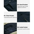 thumbnail image 2 of WenVen Little Boy's Winter Parka Coat Warm Padded Puffer Coat Hooded Fleece Jacket Blue 6/7, 2 of 11