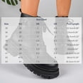 thumbnail image 3 of WAVSUF Women's Platform Moto Boots Closed Toe Wide Width Arch Support Fall Daily Office Boots White 6.5, 3 of 7