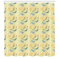 thumbnail image 3 of Ambesonne Dragonfly Shower Curtain, Water Lilies, 69"Wx84"L, Pale Yellow Blue, 3 of 3