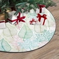 thumbnail image 3 of FMSHPON Leaves Patterns Xmas Christmas Tree Skirt Stand Mat for Holiday Party Decoration Indoor Outdoor 48 inches, 3 of 3