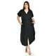 thumbnail image 1 of Vestido camisero de lino Roman Fashion /Tallas Extras, 2107 (Negro) negro 36, 1 of 6