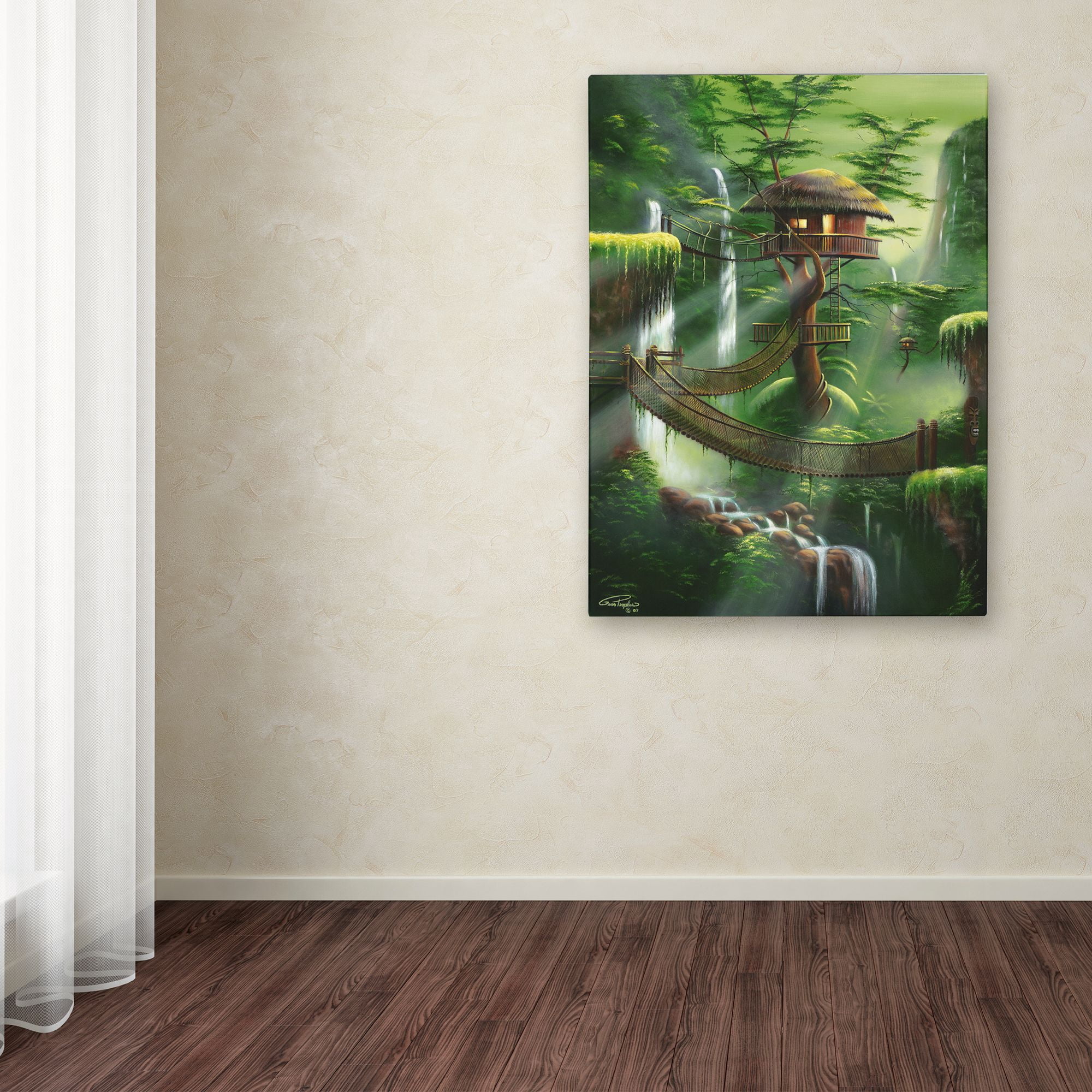 Trademark Fine Art 'Lofty Perch Sequel' Canvas Art by Geno Peoples