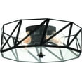 thumbnail image 4 of Vanity Art 4 Light 15.94 Inches Unique Statement Geometric Flush Mount Lighting | Modern Hanging Ceiling Lights Fixtures for Dining Room Living Room Bed Room Kitchen SYBG3334-BK, 4 of 8