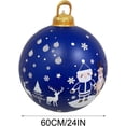 thumbnail image 3 of Venta de bolas inflables de Navidad, 60 cm, grandes, para exteriores, de PVC, para Navidad, inflables gigantes, reutilizables, muñecos de nieve de Papá Noel, para decoración de jardín y patio de Navid, 3 of 5