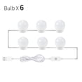 thumbnail image 1 of LED Makeup Mirror Light Bulb Lights Stepless Dimmable USB Wall Lamp 6 10 14Bulbs Kit for Dressing Table ,Widely Use, 1 of 6