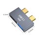 thumbnail image 4 of Estación acoplamiento USB C HUB para MacBook Thunderbolt 3 Dual Type-C Adapter (C), 4 of 7