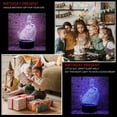 thumbnail image 2 of Cute Princess Toys Anime Character 3D Optical Illusion LED Bedroom Decor Sleep Table Lamp with Remote 7 Colors Acrylic Visual Night Light Birthday Christmas Gifts for Kids, 2 of 8