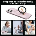 thumbnail image 4 of Heavy Duty Phone Case For iPhone 16 Plus,Built-in Rotatable Magnetic Ring Kickstand,Shockproof Dropproof Tough Rugged Anti-fall Protective Phone Case Cover For iPhone 16 Plus, Pink, 4 of 6