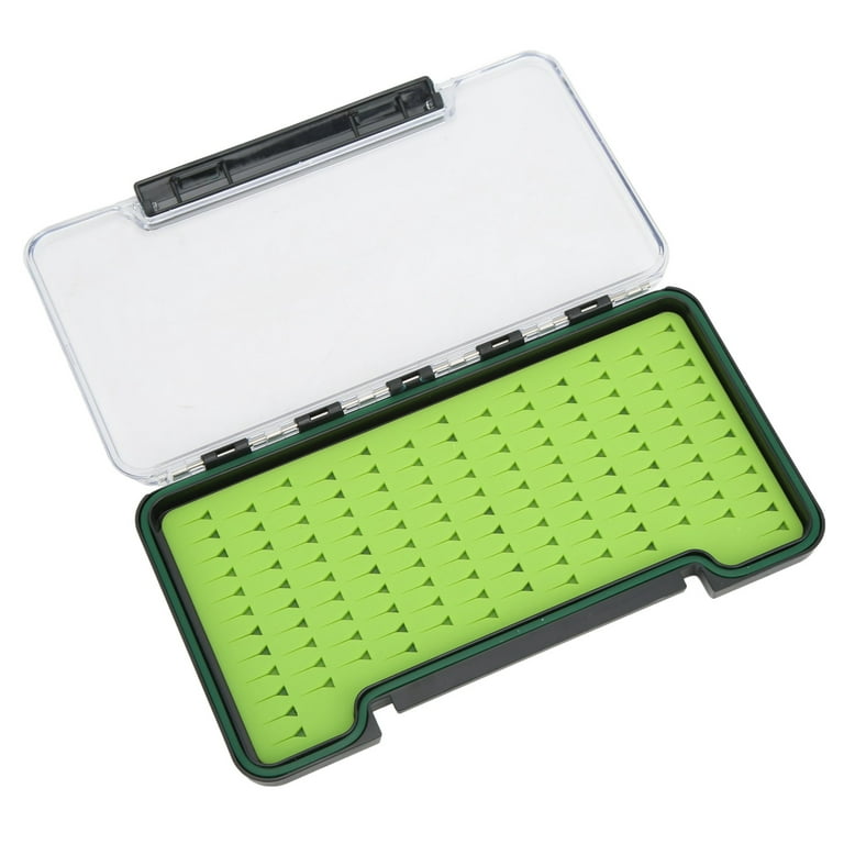Fly Fishing Box Portable Transparent Impact Resistance Waterproof Silicone  Fly Box for Outdoor Fishing 103x17x188mm/4.06x0.67x7.40in 