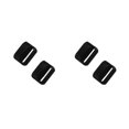 thumbnail image 2 of Methold Rubber Buckle Anti-skidding Surface End Caps Watchband Strength Strap High Smartwatch Fixing Ring Exquisite Cover Accessories 2piezas, 2 of 6