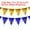 Blue/Gold, variant on Uxcell Pennant Banner Flags, Colorful Triangle Banners Party Banner Bunting Garland String Green
