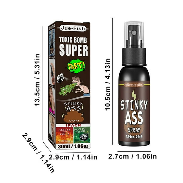 Liquid Fart Gag Prank Joke Spray Can Stink Bomb Smelly Stinky Gas 30ML poo