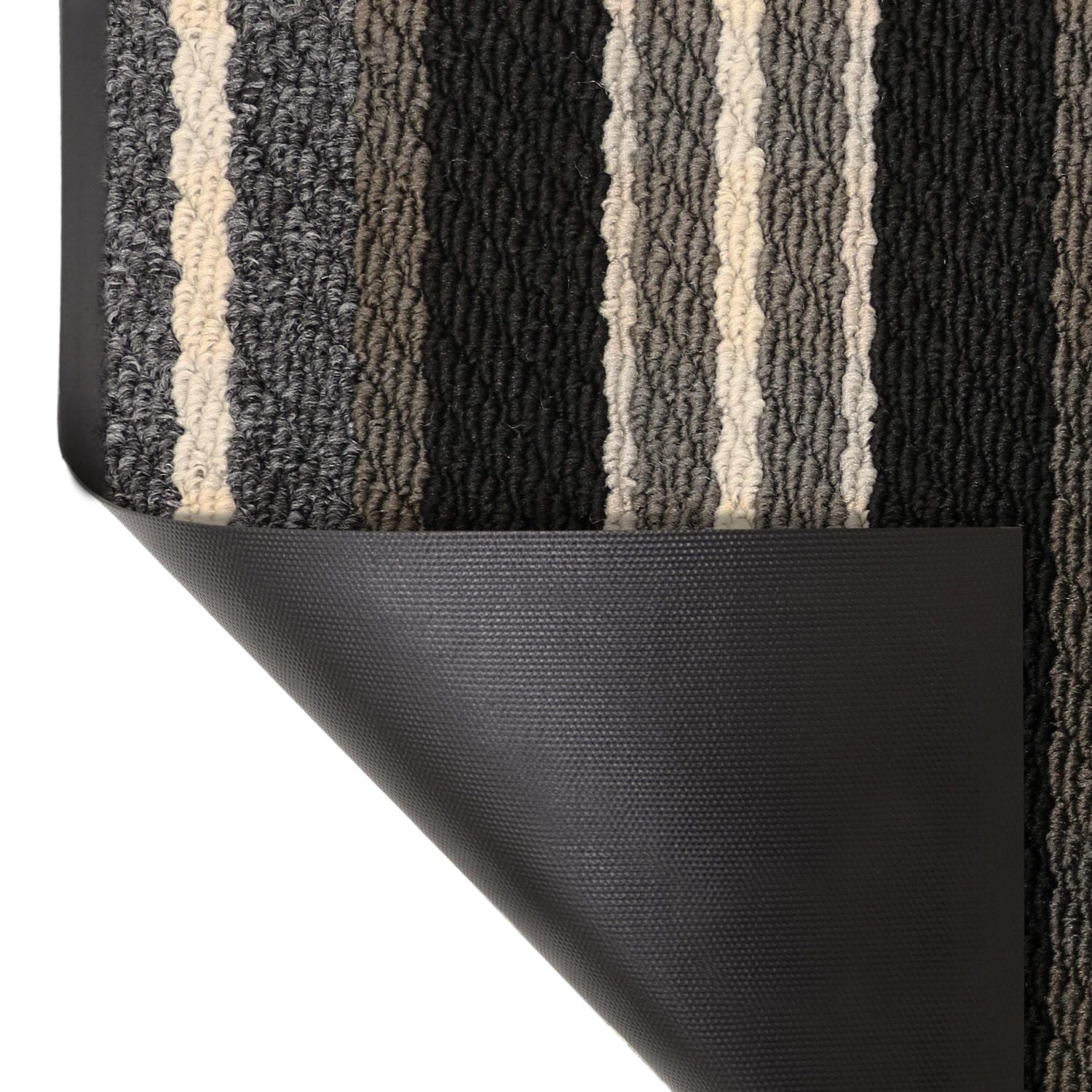 Tapis Discovery gris à endos de vinyle de 4 x 6 pi Tapis Discovery gris à endos de vinyle