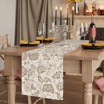 thumbnail image 2 of Khaki Fruit 120 Inch Table Runner, Country Retro Floral Botanical Plant Farmhouse Dresser Scarf Cotton & Linen Tablerunner for Dining/Kitchen Island/Holiday Party Décor 13" x 120", 2 of 9