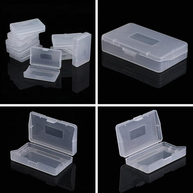 Greensen 10pcs Transparent Anti Dust Cover Cartridge Game Case Box for Nintendo Game Boy Advance GBA, Cartridge Game Case, Cartridge Game Case for GBA