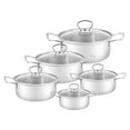 thumbnail image 3 of 10-Piece Stainless Steel Cookware Set with Lids, 3 of 5