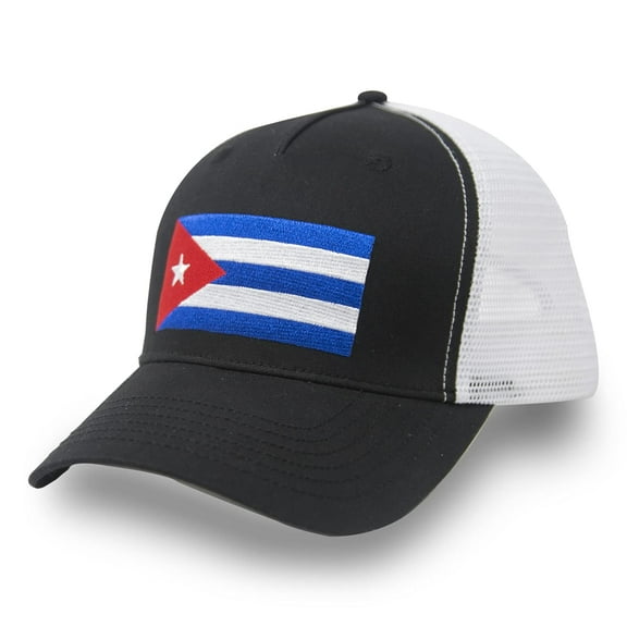 Cuba Flag Hat for Men and Women – La Bandera Cubana Snapback Trucker Baseball Cap by International Tie