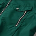 thumbnail image 3 of Mens Outdoor Jackets Lightweight Hiking Windproof Zip Up Tactical Jackets Casual Long Sleeve Workout Gym Cargo Coat, 3 of 7