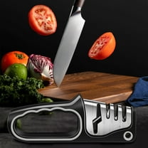100Fens Knife Sharpener Blade Sharpener Manual Knife Sharpener With 3 Ceramic Carbide Discs Sharpening Stones