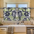 thumbnail image 2 of Yayeee Kitchen Curtains Tier Set of 2 Light Filtering 57"x24" Over Sink Window Panels, Retro Floral Pattern, 2 of 7