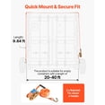 thumbnail image 6 of VEVOR Shipping Container Wheels 8-Lug Wheels Kit, Heavy Duty Shipping Container Accessories with Ratchet Tie Down-Moves 20 ft - 40 ft, Secure Transport for Dock, Warehouse, Construction Site, Black, 6 of 9